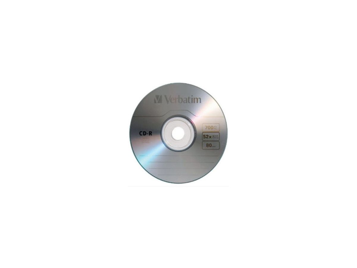 VERBATIM CD-R Spindle 80MIN/700MB 43432 52x DataLife 25 Pcs (0023942434320)