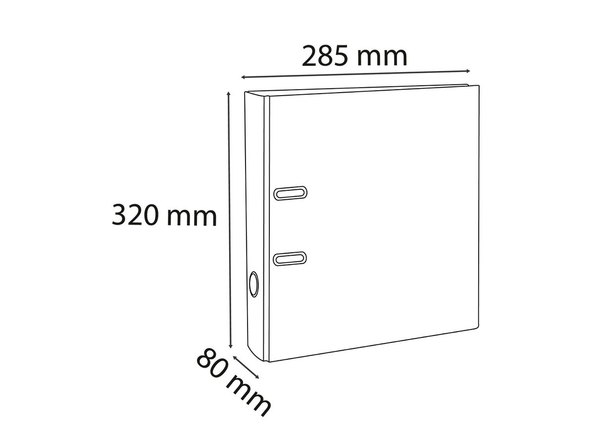EXACOMPTA Ordner Aquarel 8cm 53569E zitrusgelb A4 (3130630535690)