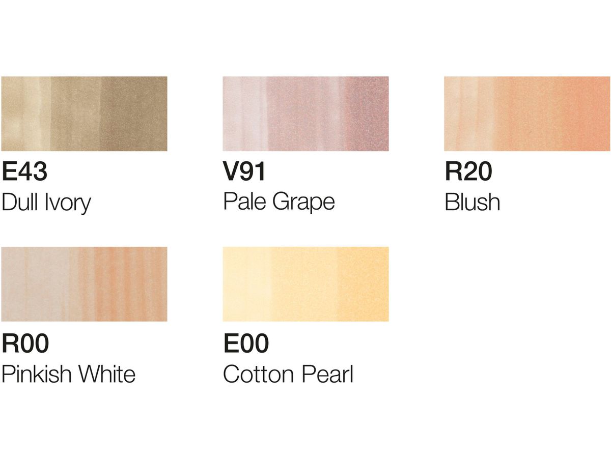 COPIC Marker Ciao 22075552 5+1 Set Portrait colours 1 (4013695261362)