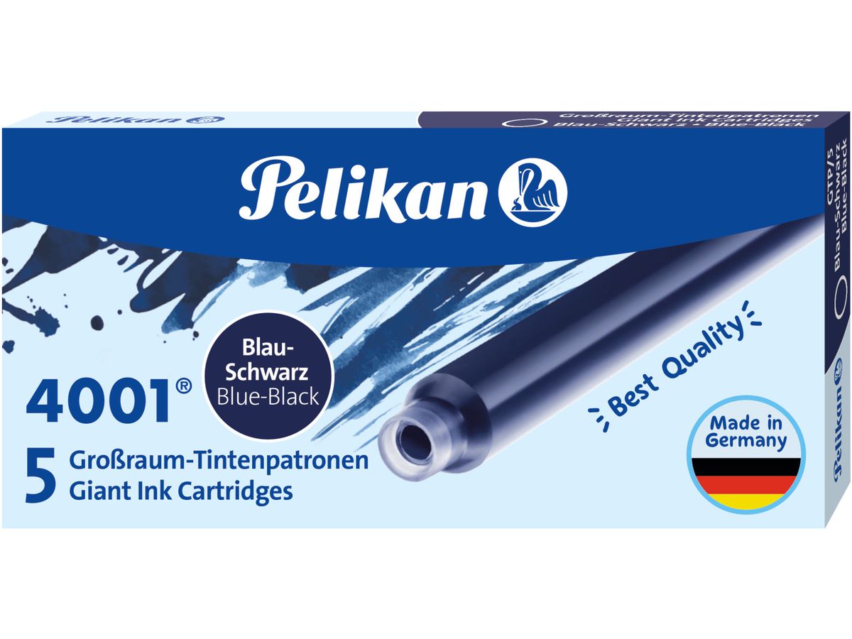PELIKAN Encre 4001 GTP/5 310607 bleu noir 5 pcs. (4012700310606)