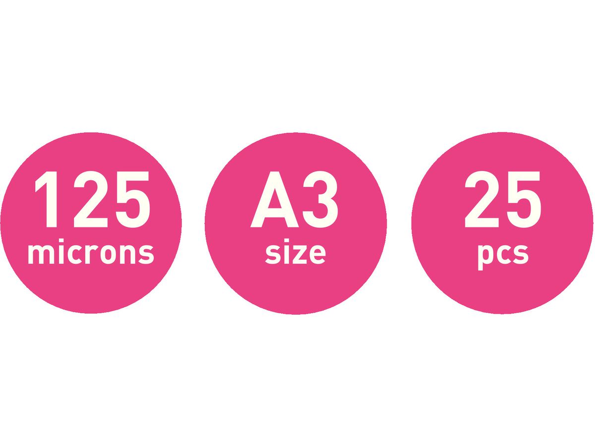 LEITZ Laminiertasche A3 33836 glanz, 125my 25 Stk (5411313338363)