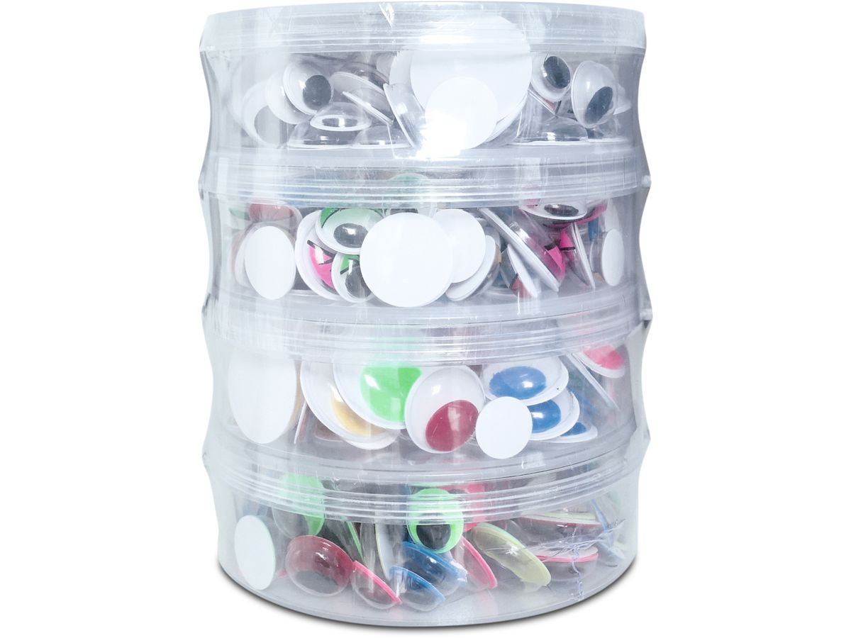 URSUS Wackelaugen Stapelbox 8640099 assortiert 400 Stück (4008525249542)