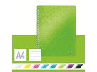 LEITZ Libro spirale WOW PP A4 4637-00-54 verde 80 fogli (4002432123445)