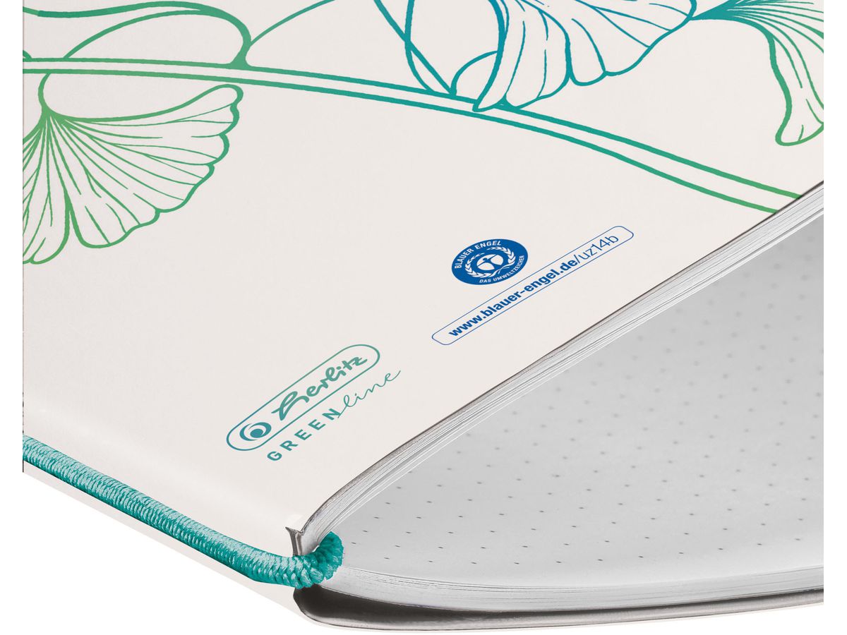 HERLITZ Carnet de notes My Book 50033669 A5 gREENline vague 40f.dotted (4008110260082)