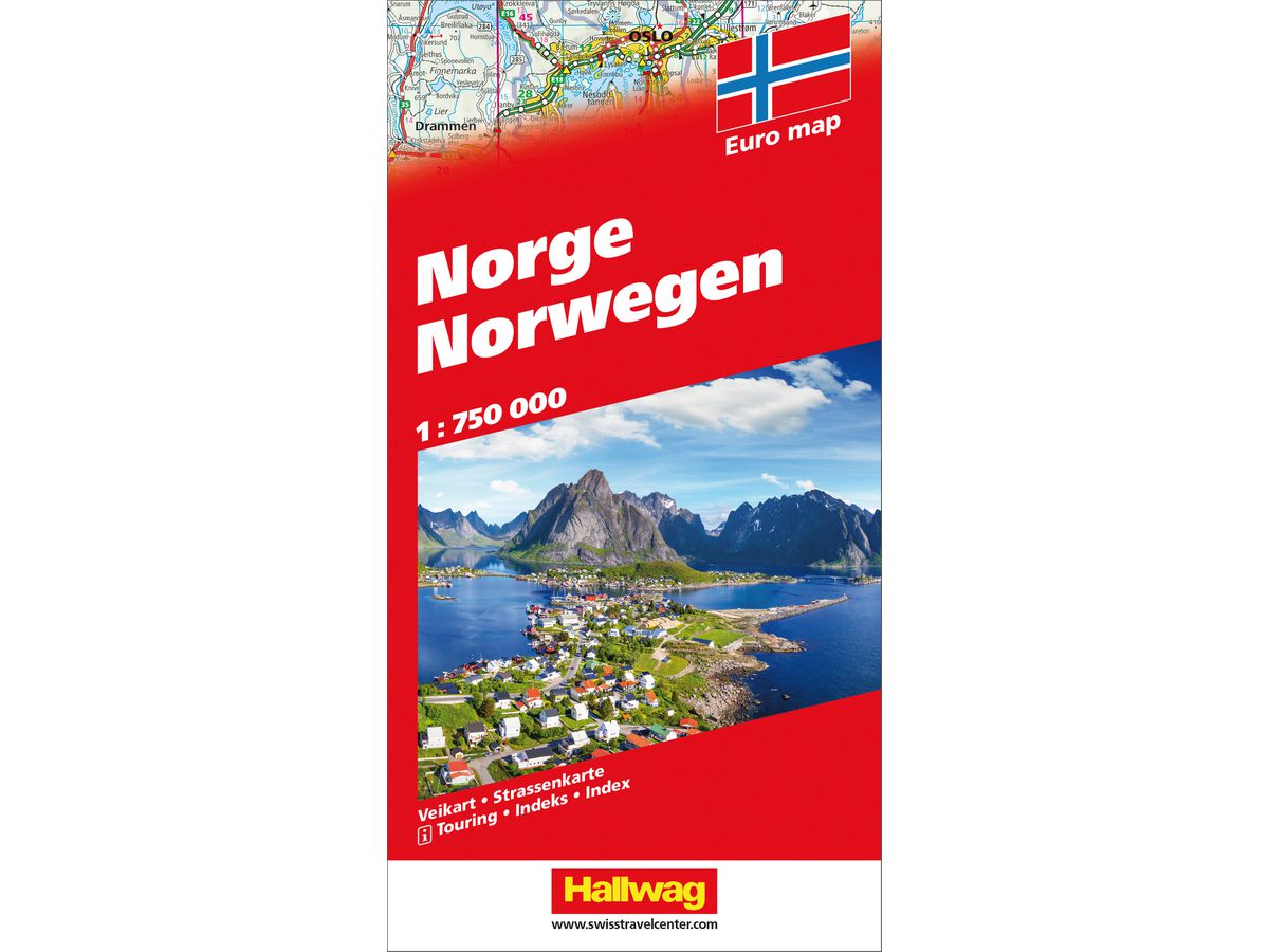 HALLWAG Carte routière 3-8283-1079- Norvège (Dis/BT) 1:750'000 (9783828310797)