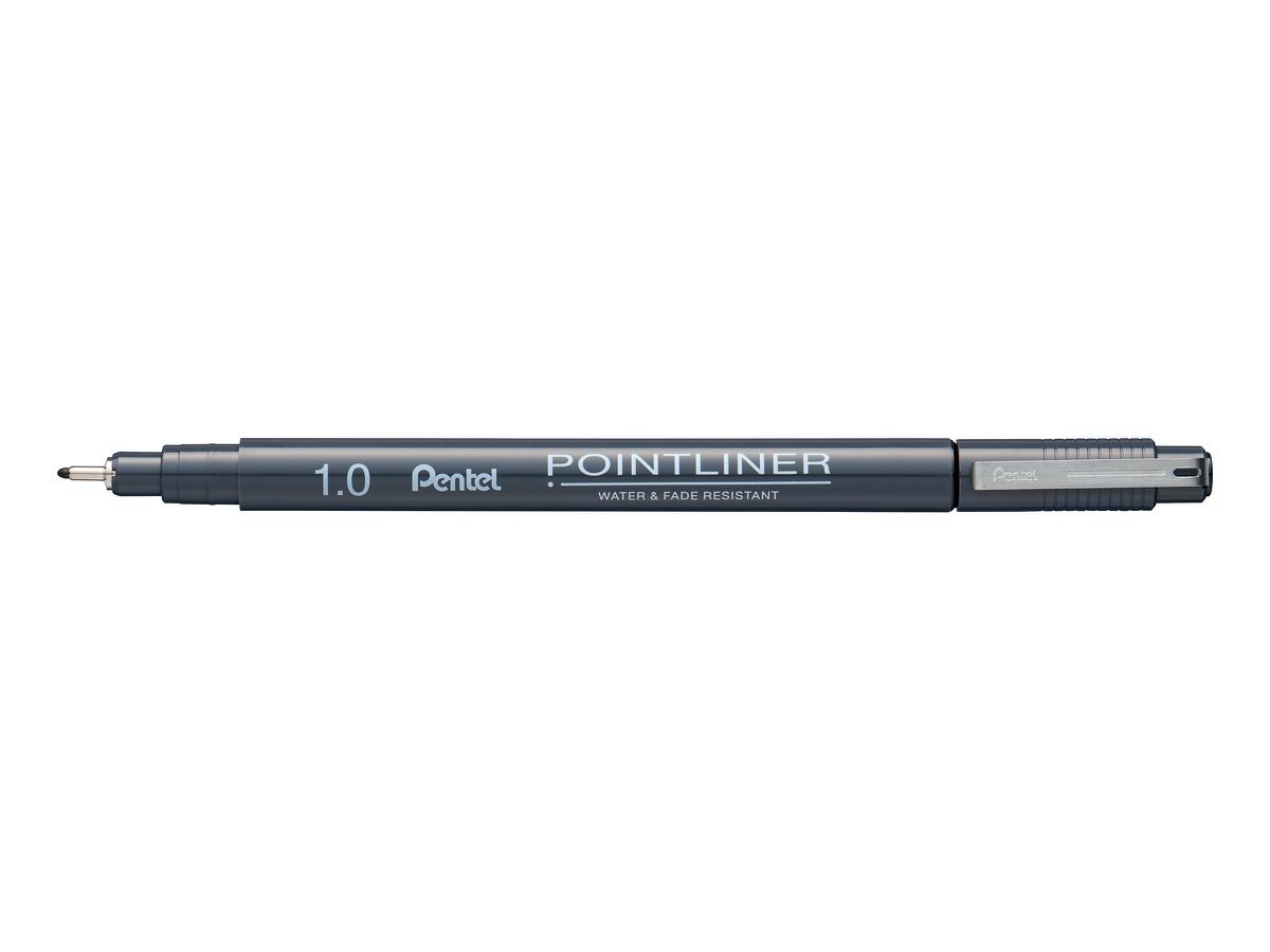 PENTEL Fineliner Pigment 1.0 mm S20P-10A POINTLINER, nero (0884851060167)