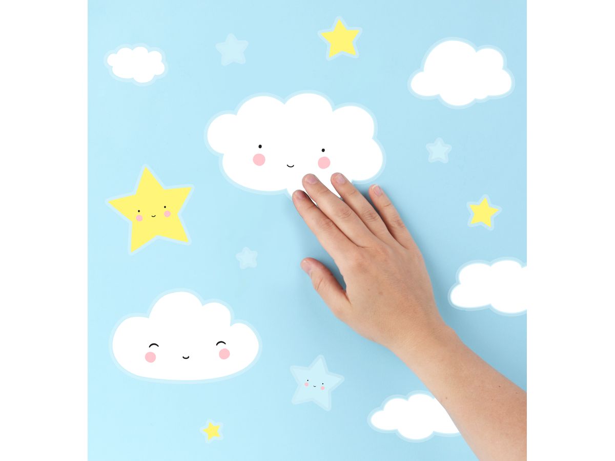 ALLC Adesivi murali WSCLWH07 Nube 350x500 mm (8719033869219)