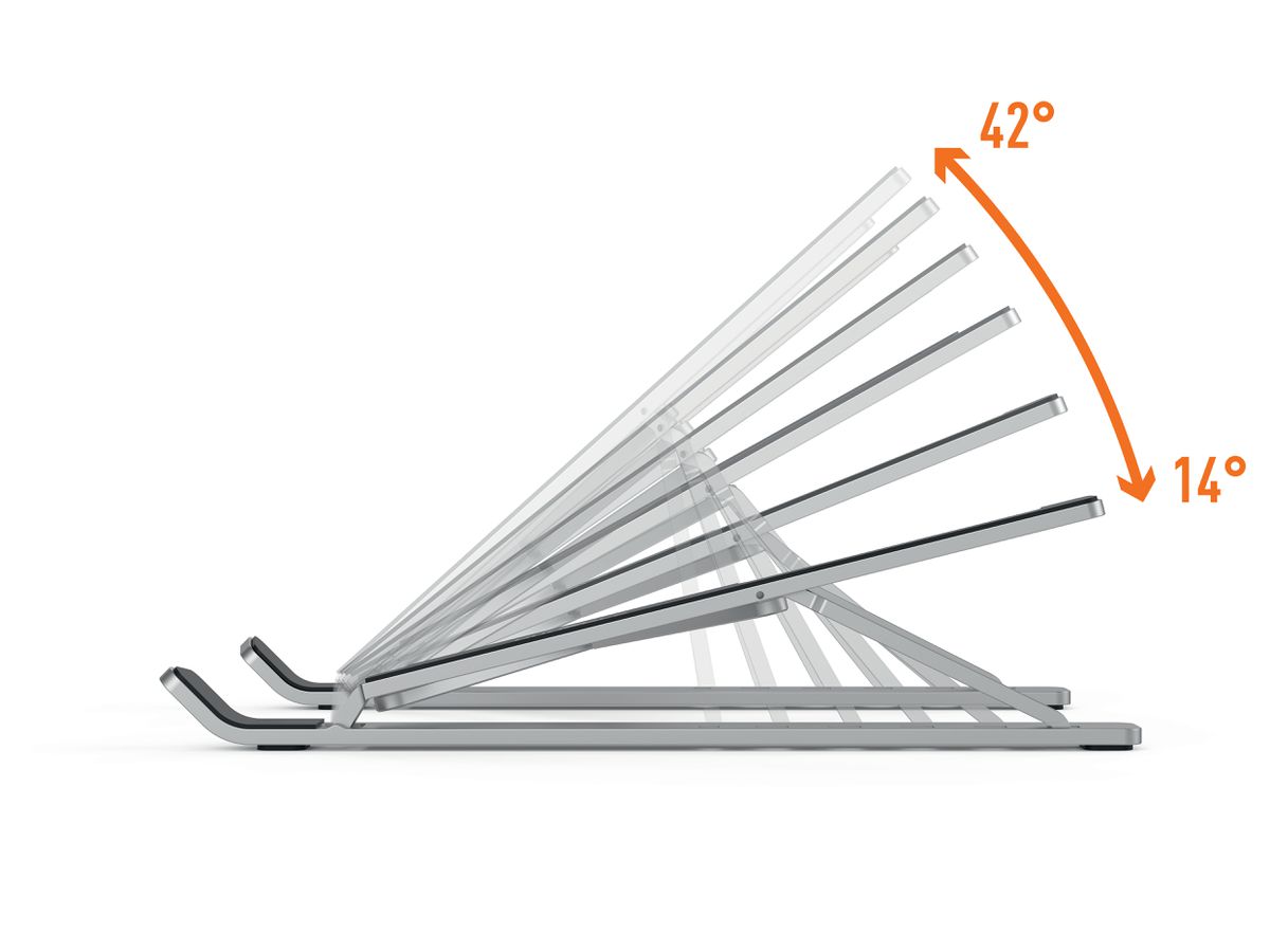 DURABLE Laptop Ständer 505123 FOLD silber (4005546732220)