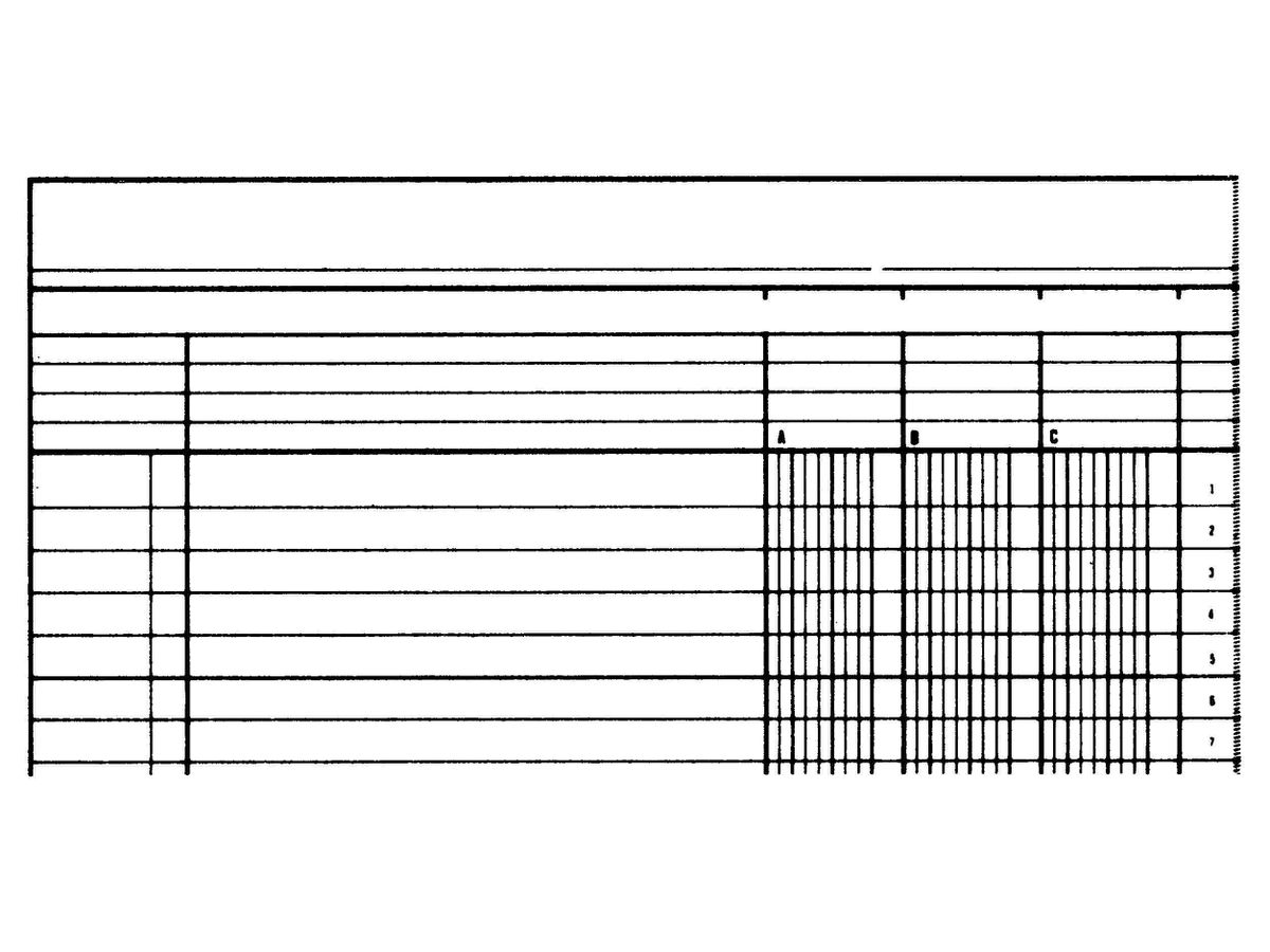 SIMPLEX Livre statistique A4 19088 4 colonnen, vert 40 feuilles (7611468190887)