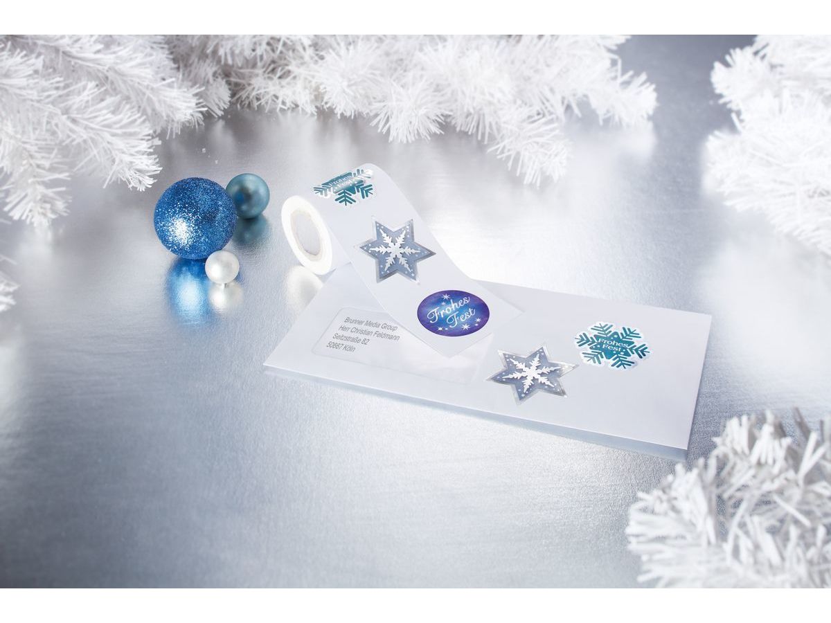 SIGEL Sticker Natale Frohes Fest CS118 var. motivi 200 pezzi (4004360835100)