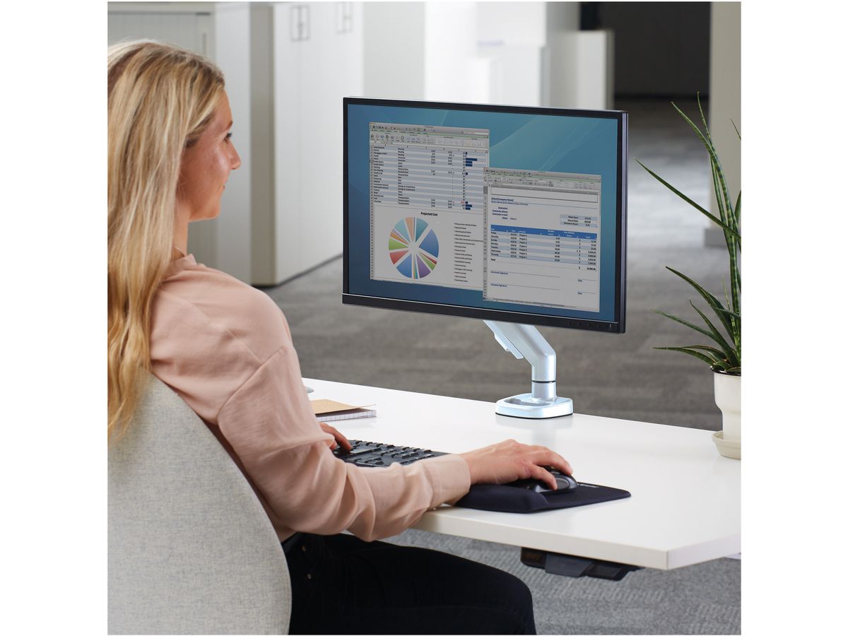 FELLOWES Monitorhalterung EPPA 9683201 einfach, weiss (0043859749317)