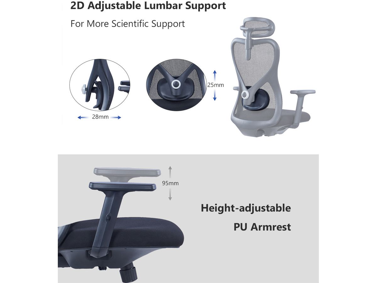 APOLLO Chaise de bureau Vyra CH-539A noir (7613058039996)