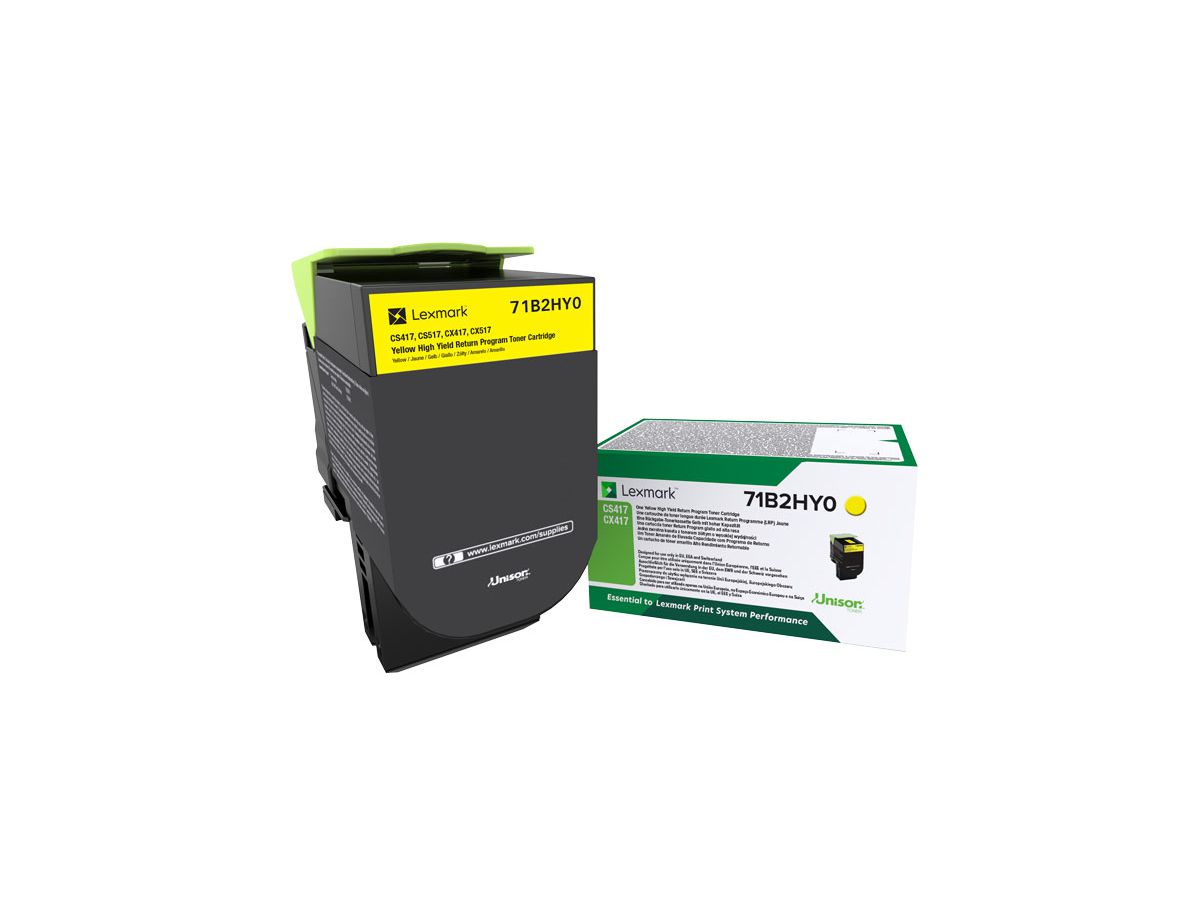 LEXMARK Cart. toner HY return yellow 71B2HY0 CS31/41/51x 3500 pages (0734646641944)