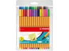 STABILO Fineliner Point 88 0.4mm 8830-1 25+5 neon astuzzio (4006381438674)