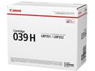 CANON Modulo di toner 039H nero 0288C001 LBP 351x/352x 25'000 pagine (4549292031492)