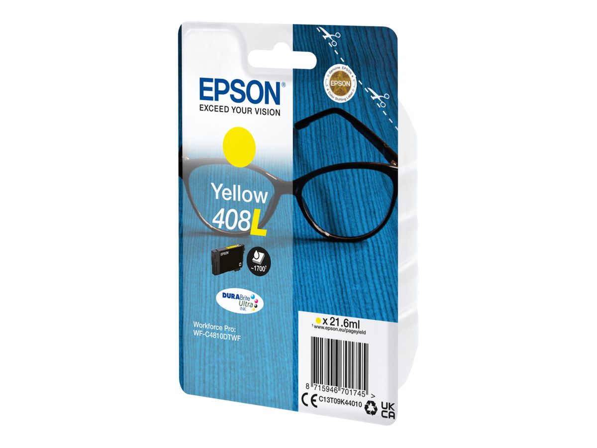 EPSON Cart. d'encre 408L yellow T09K44010 WF-C4810DTWF 1700 pages (8715946701745)