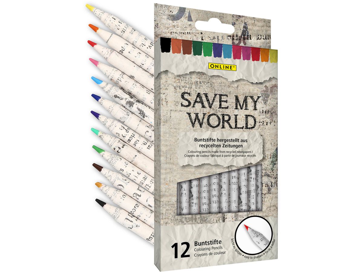 ONLINE Buntstifte Save My World 7920 12 Stück (4014421079206)