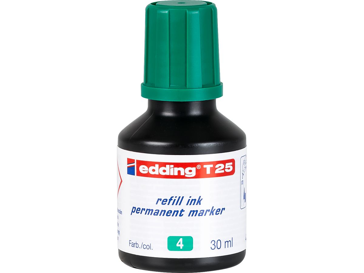 EDDING Recharge T25 T-25-4 vert 30ml (4004764023899)