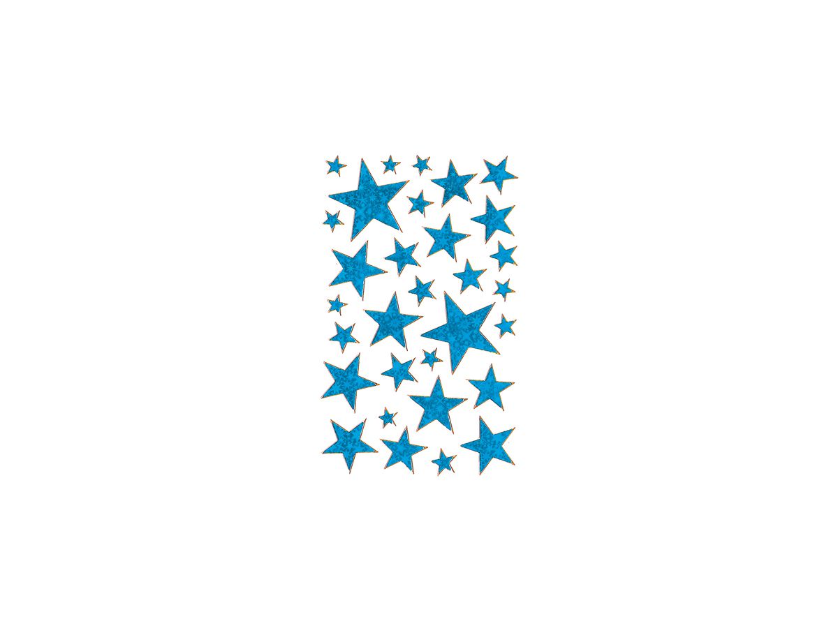 Z-DESIGN Foglio effetto blu 52259 stelle natale (4004182522592)