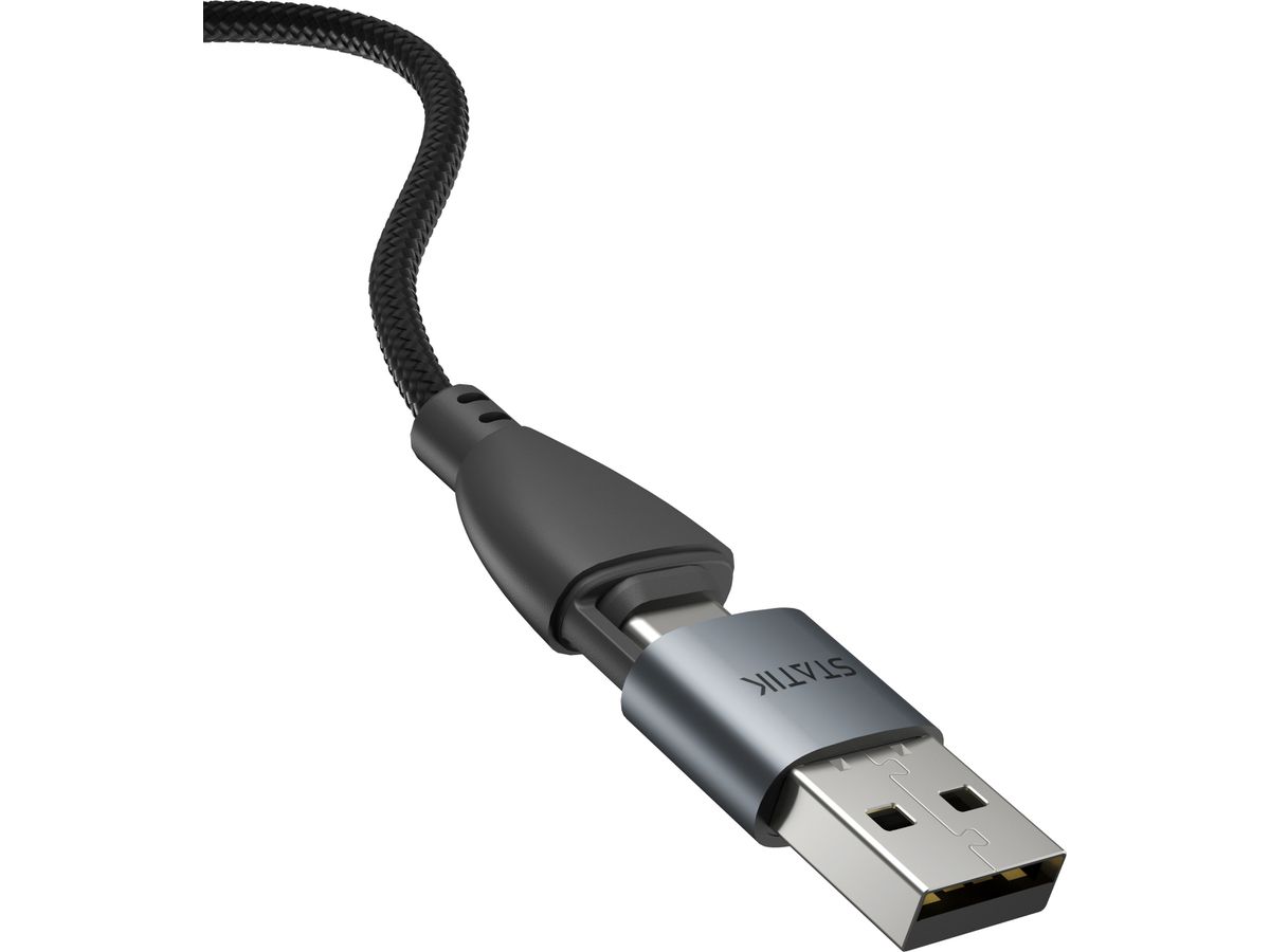 STATIK Statik 360 Pro, Uni.Mag. Tip PUP-0520-3FT Cable, 1m, 100W Black (0810024055142)