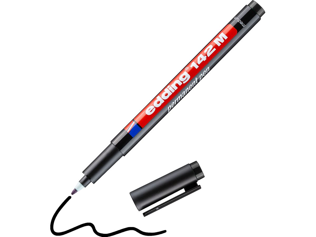 EDDING OHP-Marker permanent M 142-1 schwarz (4004764000760)