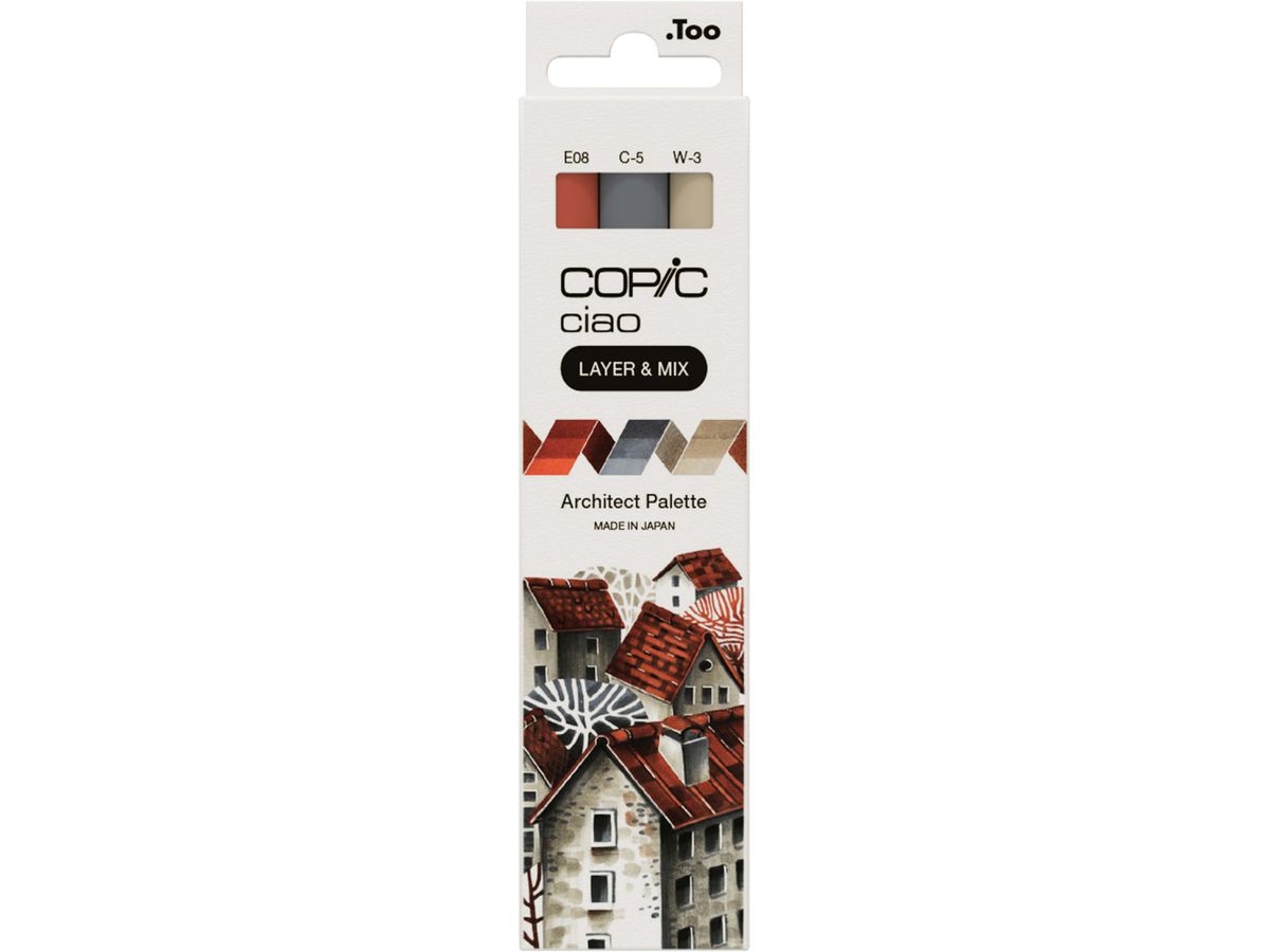 COPIC Marker Ciao 220750304 Architect Palette 3 pezzi (4013695266756)
