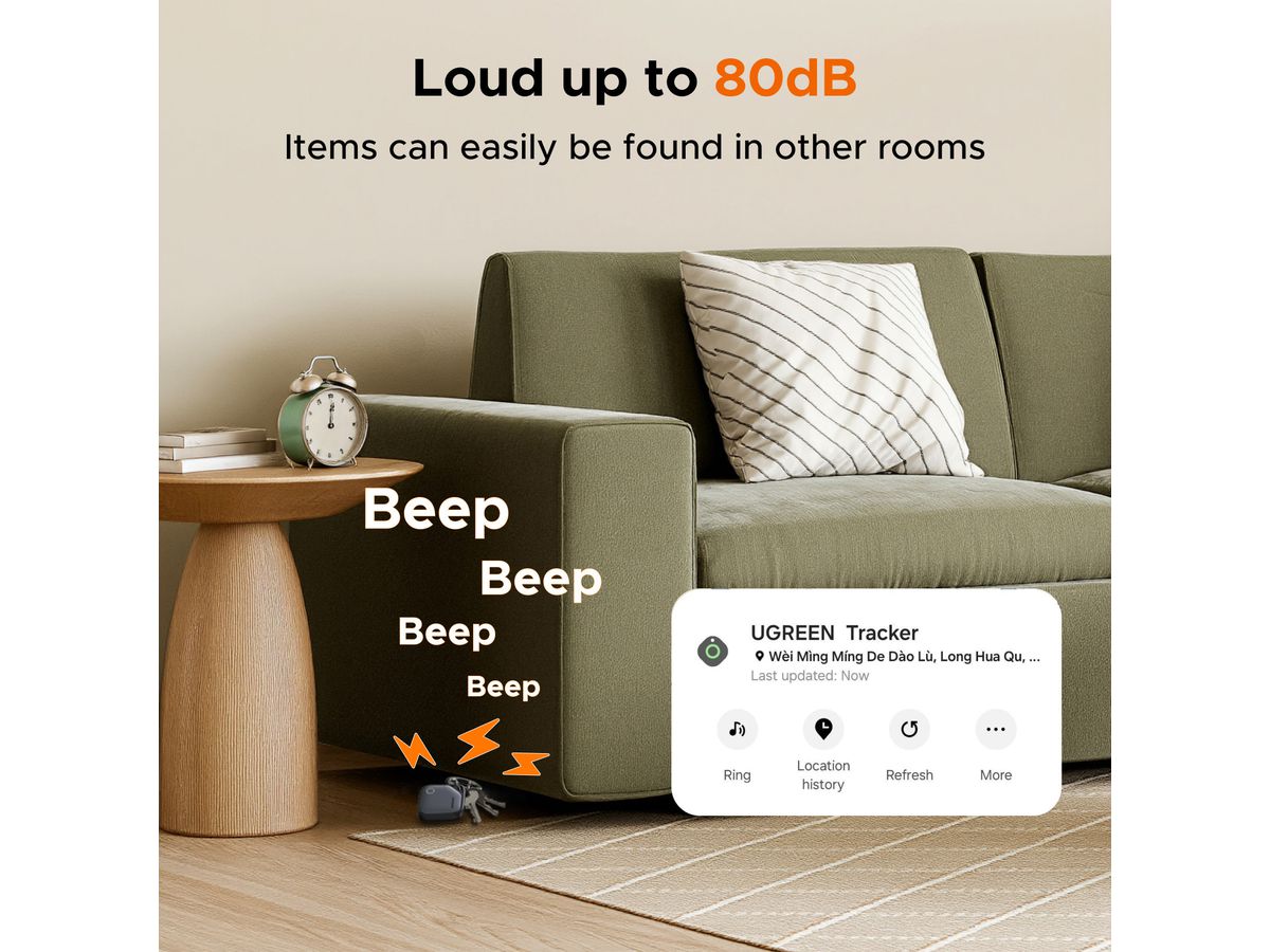 UGREEN Tracker Samsung SmartThings 55769 Black+Grey (6941876257690)