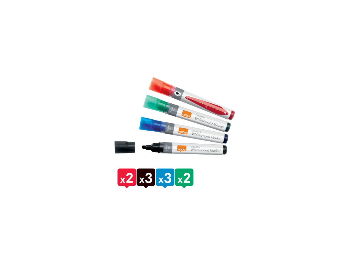 NOBO N-Marker Viscom 4mm 1915386 ass. 10 Stück (5028252612913)