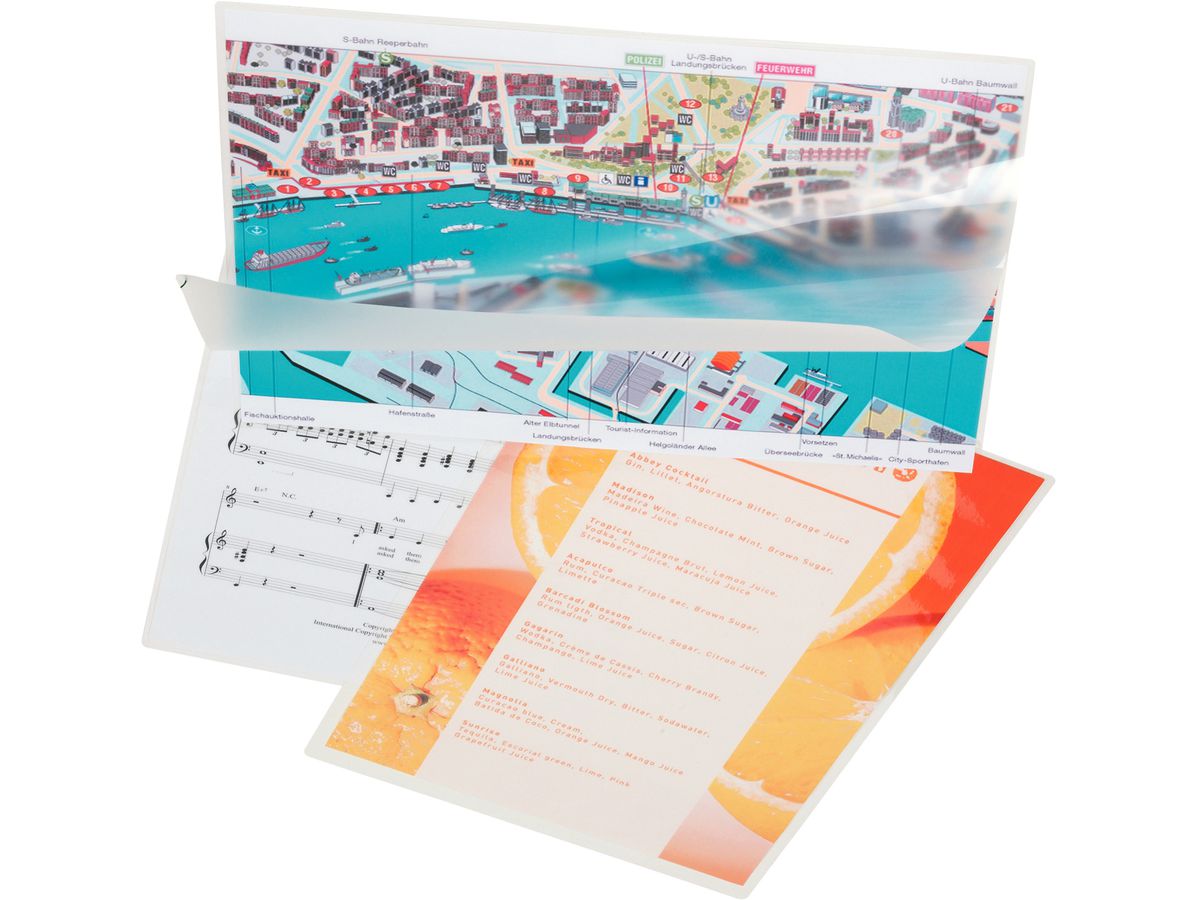 LEITZ Laminiertasche A4 74300002 glanz, 125my 100 Stk (4002432377114)