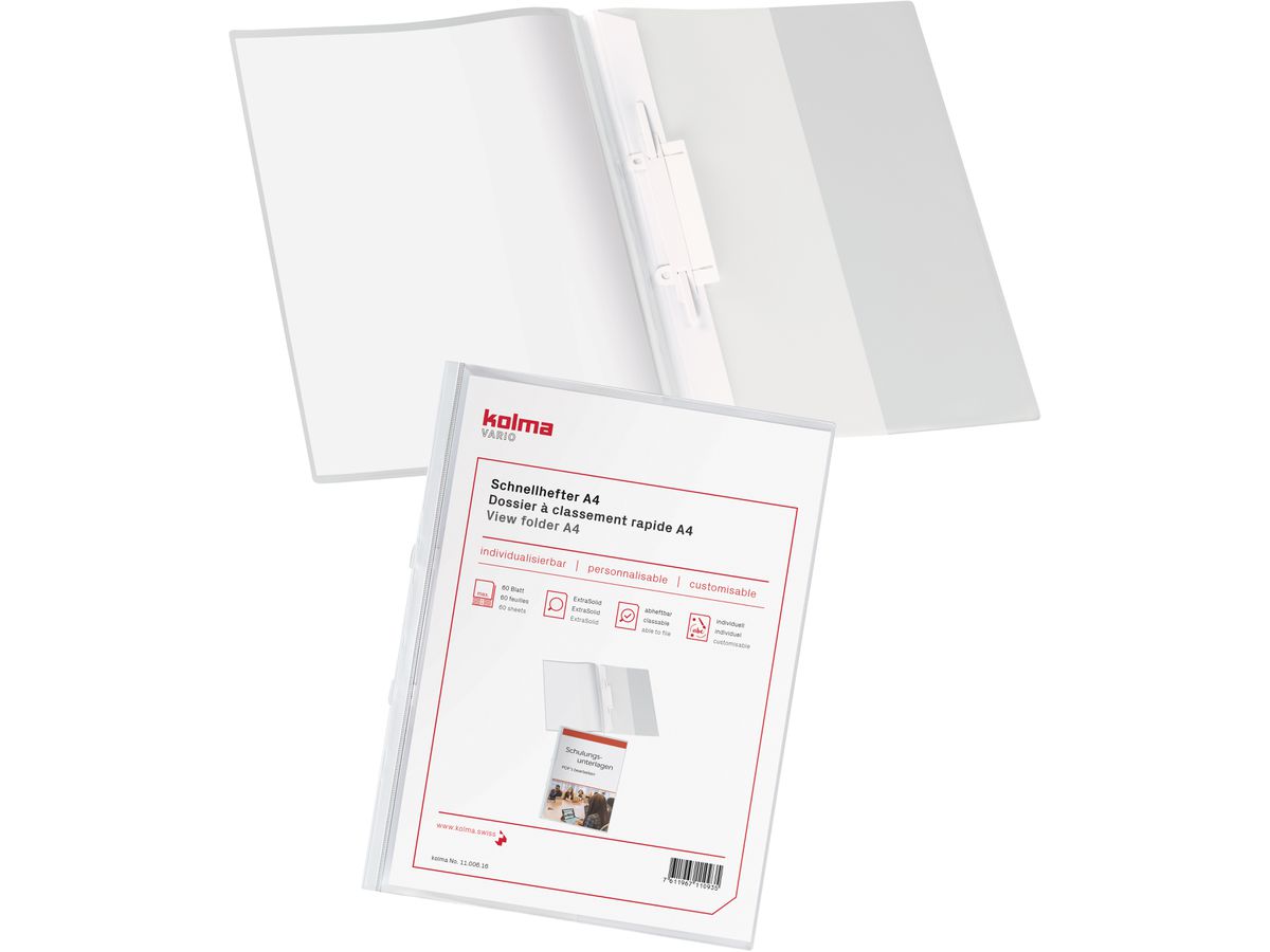 KOLMA Dossier-classeur Vario A4 11.006.16 blanc (7611967110935)
