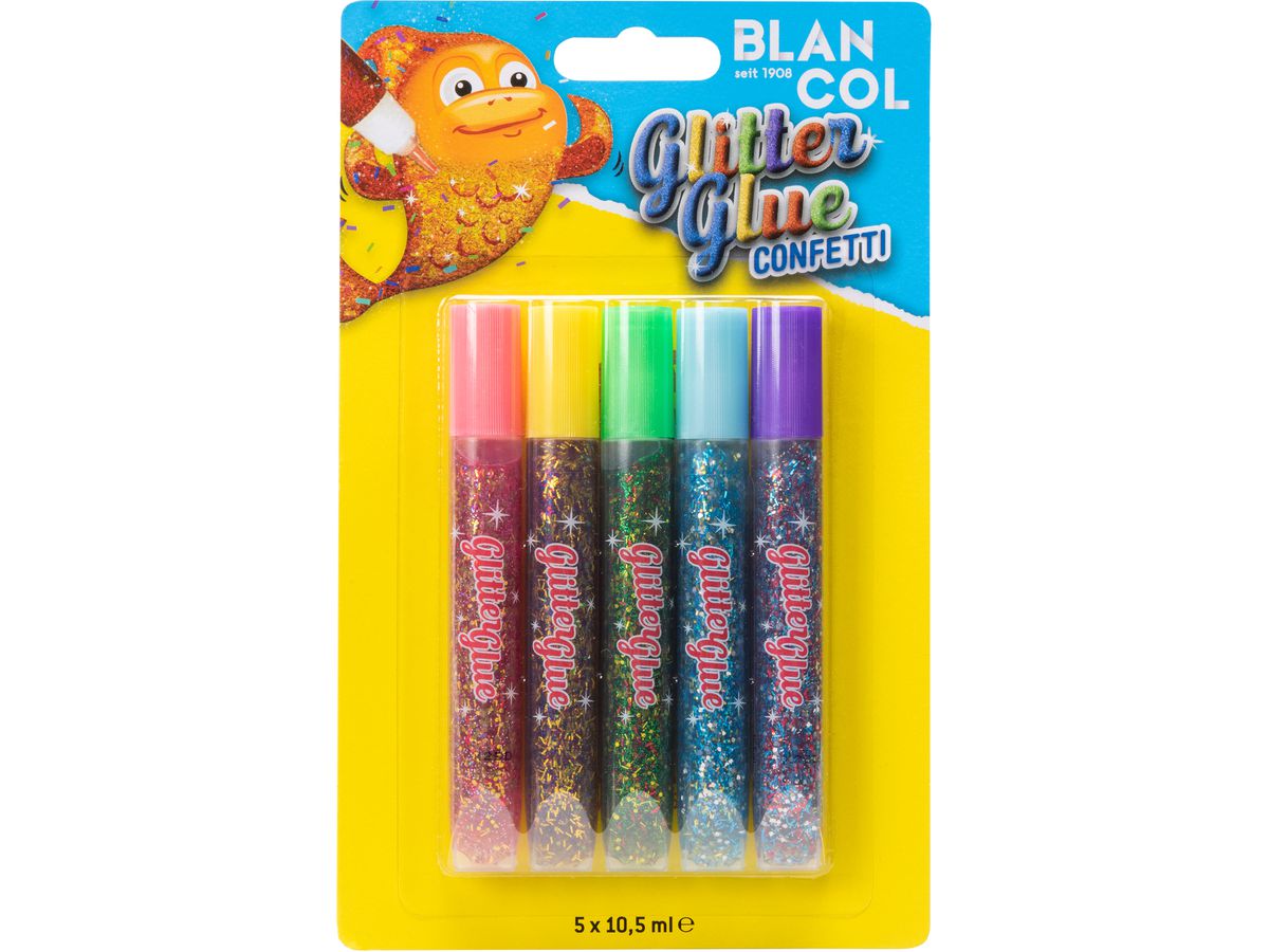 BLANCOL Glitter Glue Pen CONFETTI 32403 5x10,5ml (7610067324037)