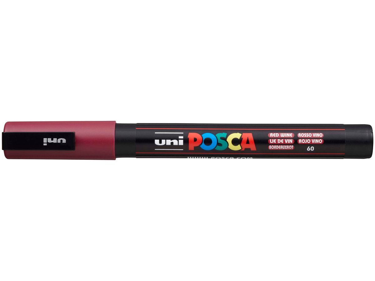 POSCA Marker 0.9-1.3mm PC3M RED WIN bordeaux (4902778123690)