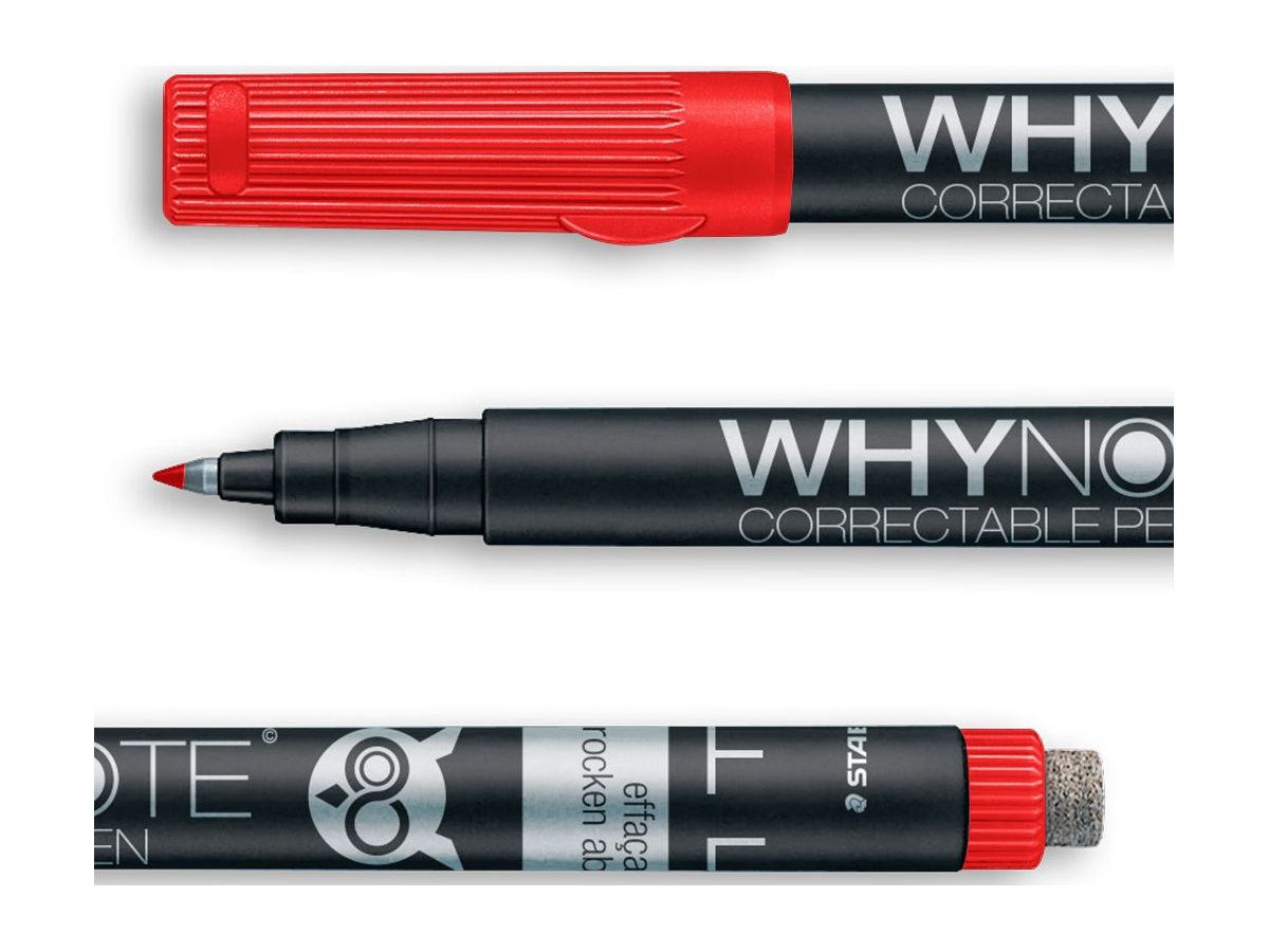 WHYNOTE Stift WNPEN002 rot, korrigierbar (7640167320400)