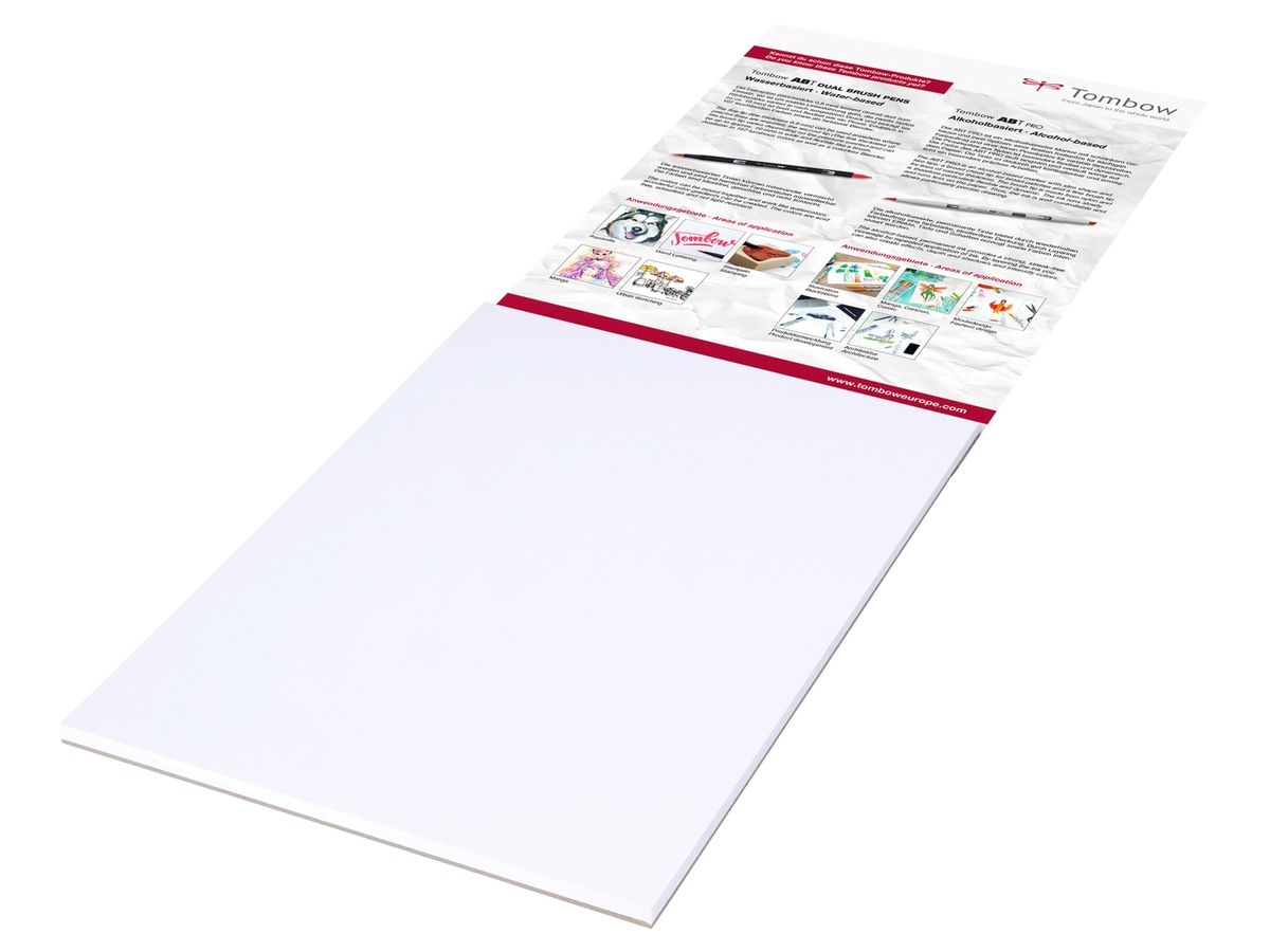 TOMBOW Zeichenblock Bristol A4 PB-MARK 250g, 25 Blatt (4003198950023)