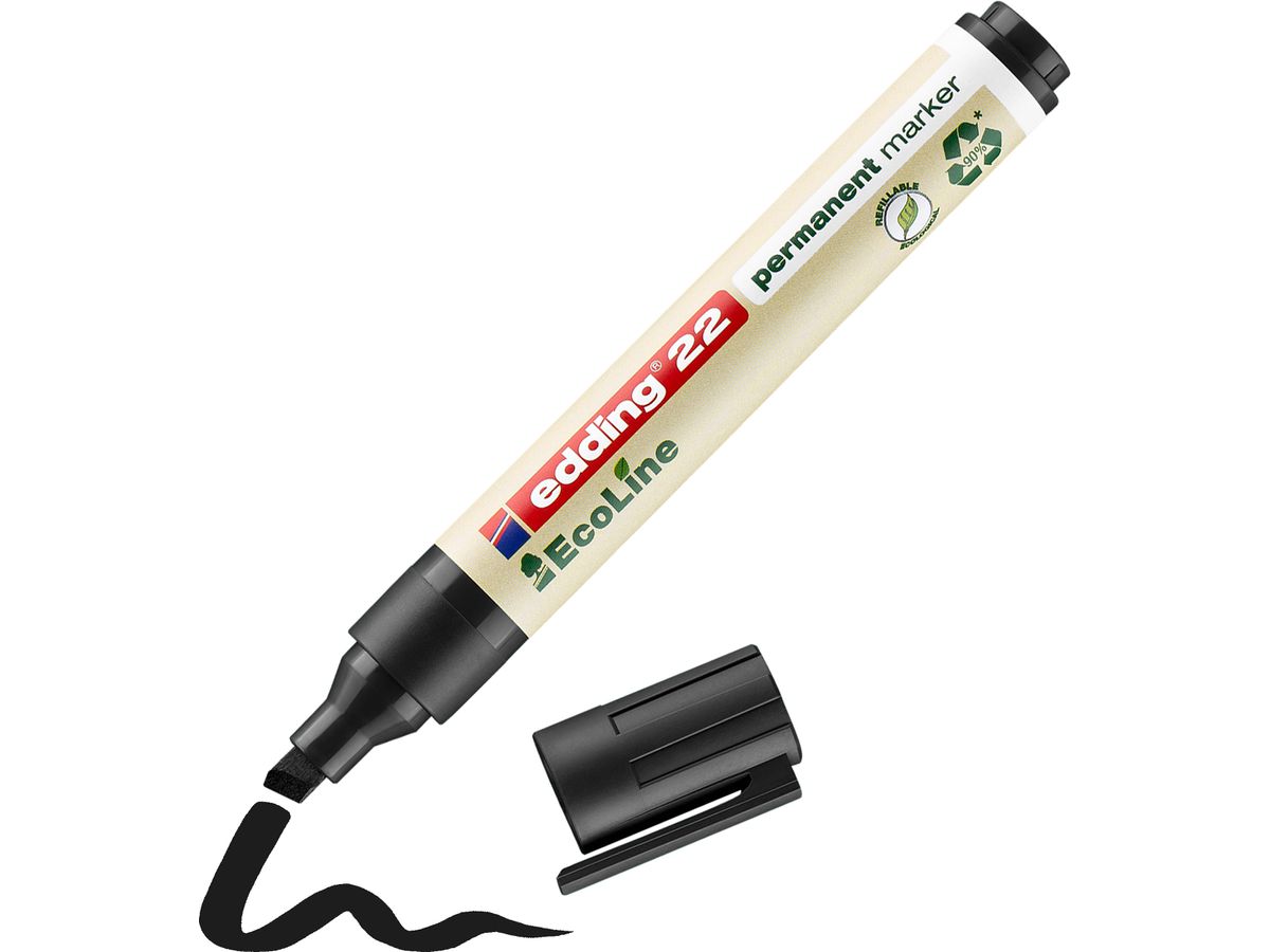 EDDING Permanent Marker 22 1.0-5.0mm 22-1 nero (4004764917969)