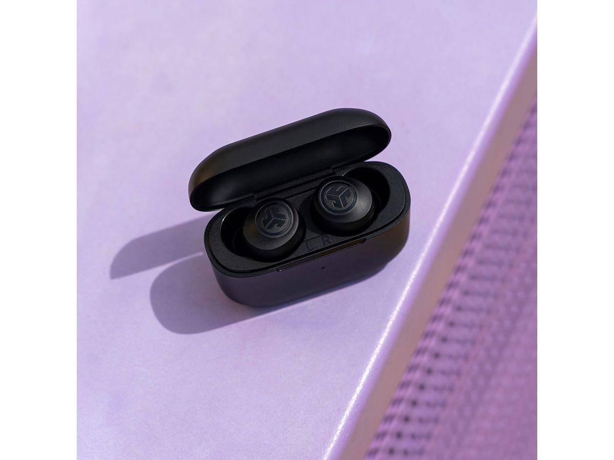 JLAB Go Pop+ Earbuds IEUEBGAIRPOPRBLK124 True Wireless, Black (0812887017183)