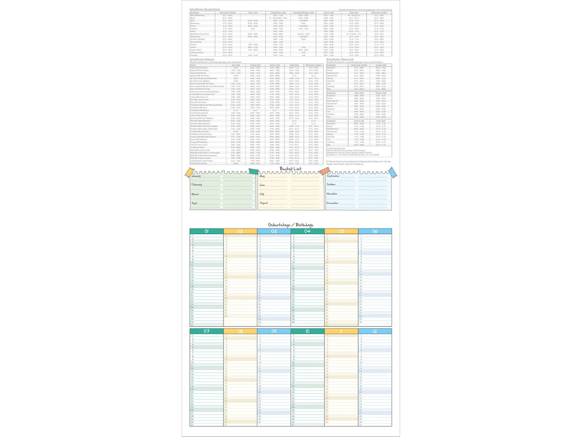 ALPHA EDITION Bildkalender 2026 160325 Wege ML 30x30cm (4069095003255)