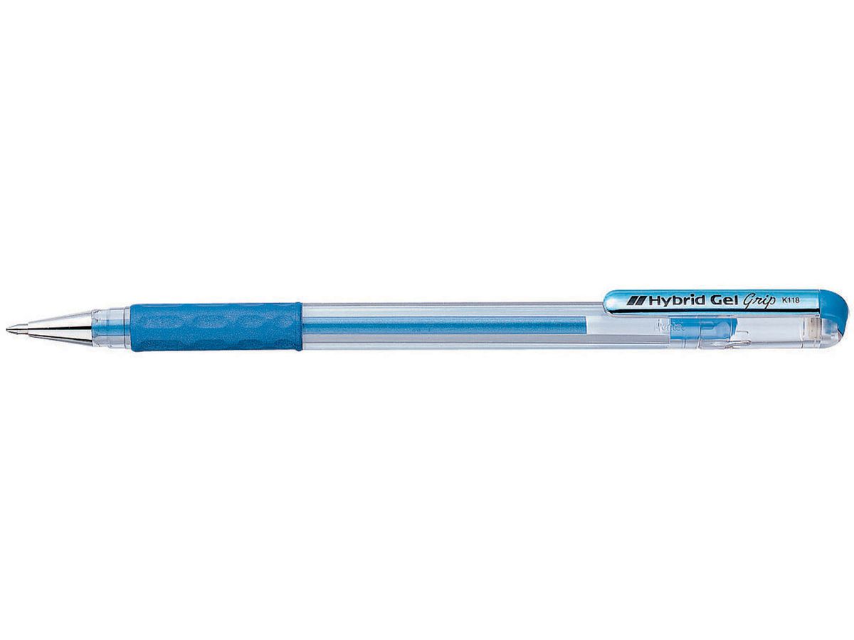 PENTEL Roller Hybrid 0,8mm K118-MC métalic-bleu (3474377923137)