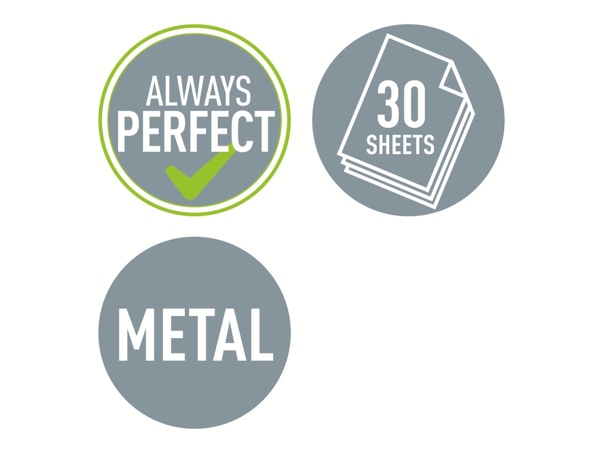 LEITZ Bürolocher NewNeXXt Metall 50060094 satin schwarz 30 Blatt (4002432107377)