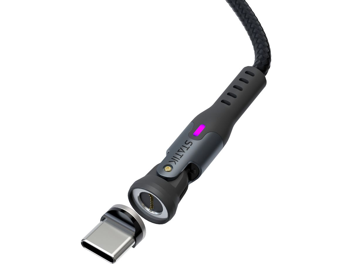 STATIK Statik 360 Pro, Uni.Mag. Tip PUP-0520-6FT Cable, 2m, 100W Black (0810024055159)