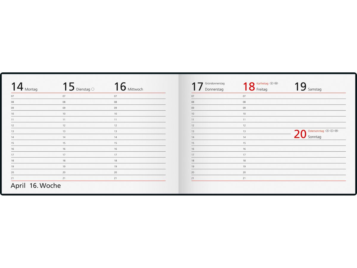 RIDOIDE Agenda Septimus 2026 7017515026.26 1S/2P verde TE 15.2x10.2cm (4003273789821)