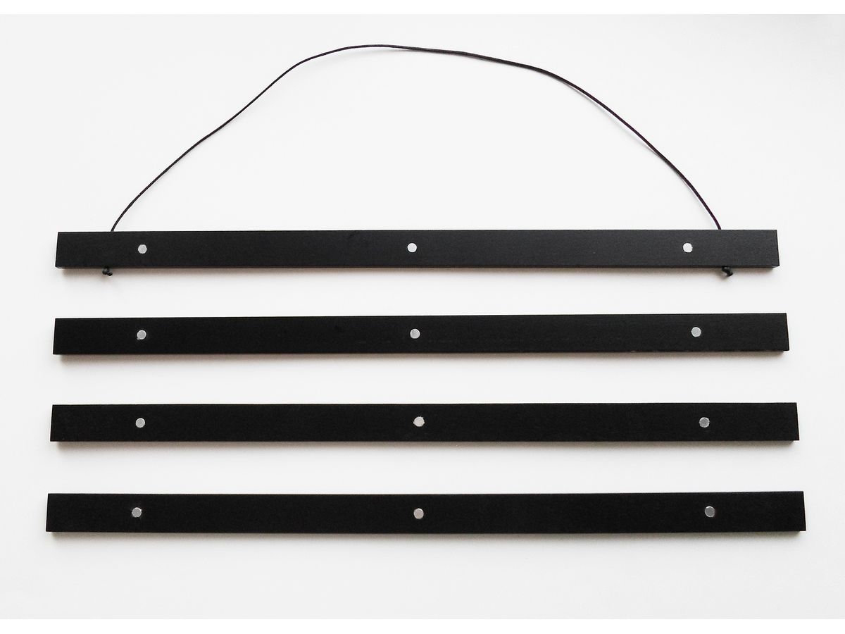 DEBEX Bornier poster 71x2cm LBMG noir, magnetique (7611195374376)