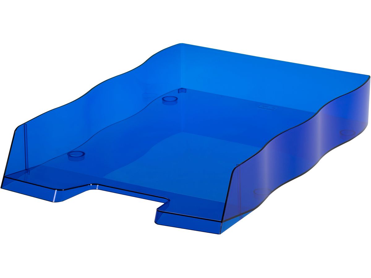 STYRO Corbeille à courr. styrofile 30-1030.32 bleu-transparent (7612176103480)