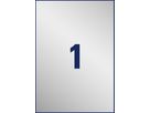 AVERY ZWECKFORM Typenschild-Labels 210x297mm L6013-20 silber,Laser 20 St./20 Blatt (4004182060131)