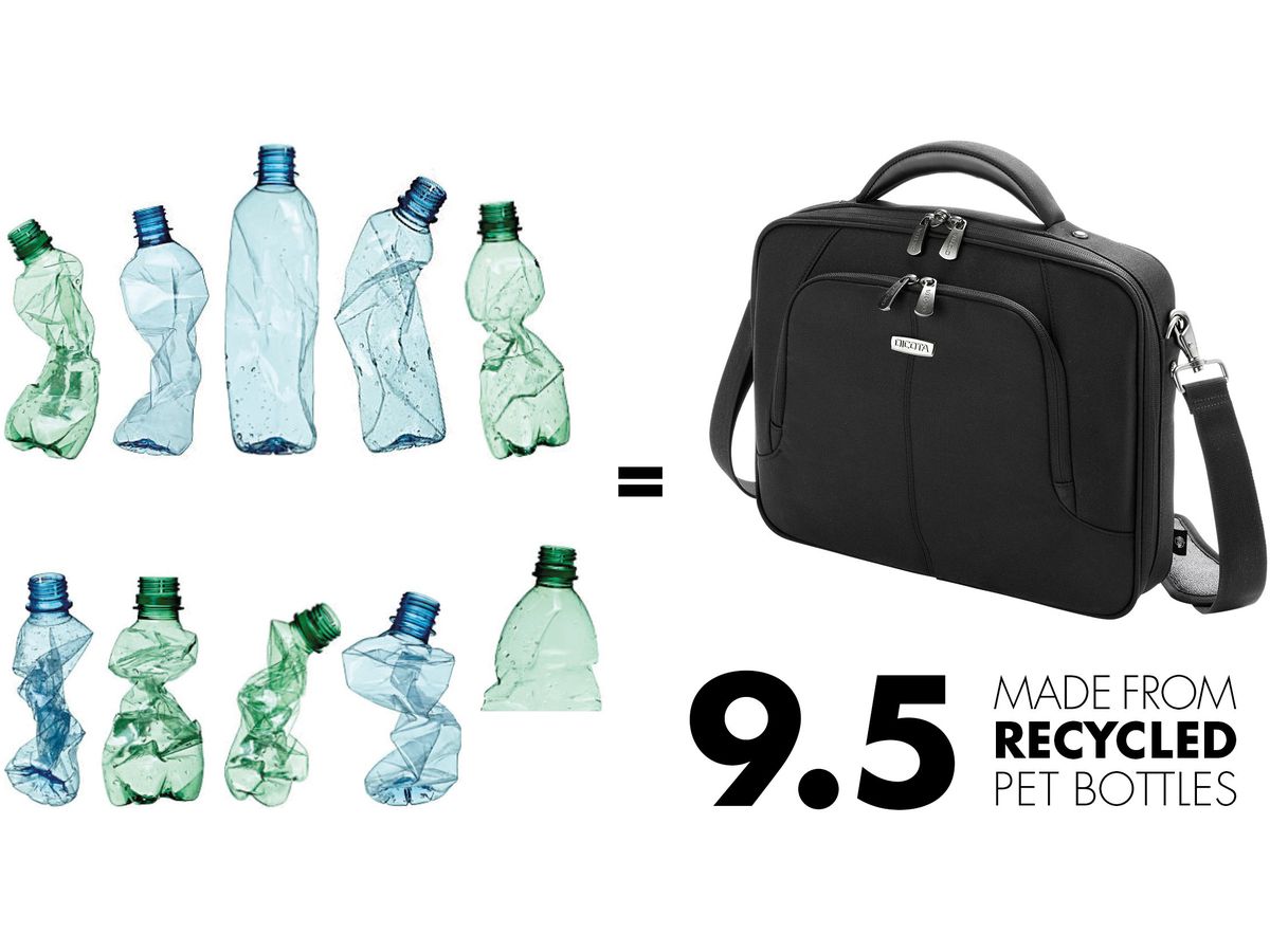 DICOTA Laptop Bag Eco Multi COMPACT D30143-RPET 14-15.6 inch Black (7640186419956)