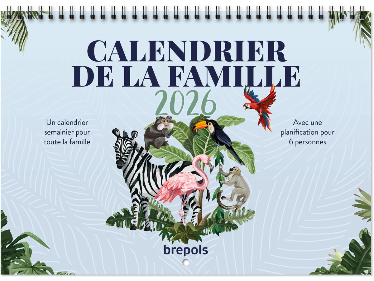 BREPOLS Kalender Familie 2026 1.866.9900 1S/2P vert 31x22cm (5412303376020)