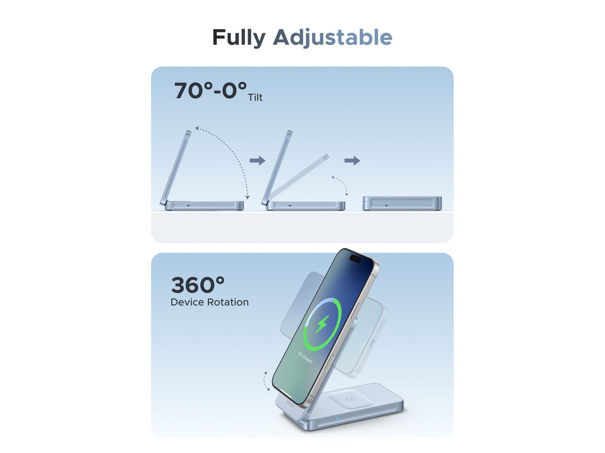 UGREEN Magnetic Charger 30W 2-in-1 55963 Wireless, Qi2.2 (6941876259632)