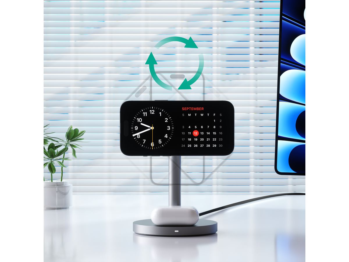 AUKEY MagFusion 3-IN-1 Fastcharger LC-MC311 Wireless Charger 15W (0689323787418)