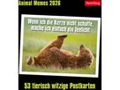 HARENBERG Postkartenkalender 2026 3310183+26 Animal Memes 16x17.5cm (9783840037467)