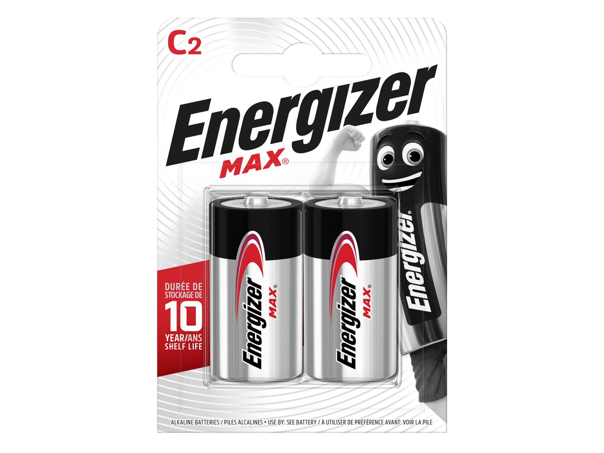 ENERGIZER Piles Max C 1.5V E302306701 2 pcs. (7638900426809)